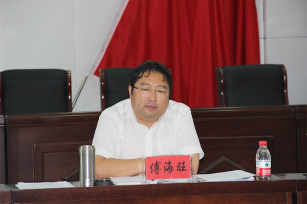 县委书记傅海旺参加指导胡麻营乡专题民主生活会